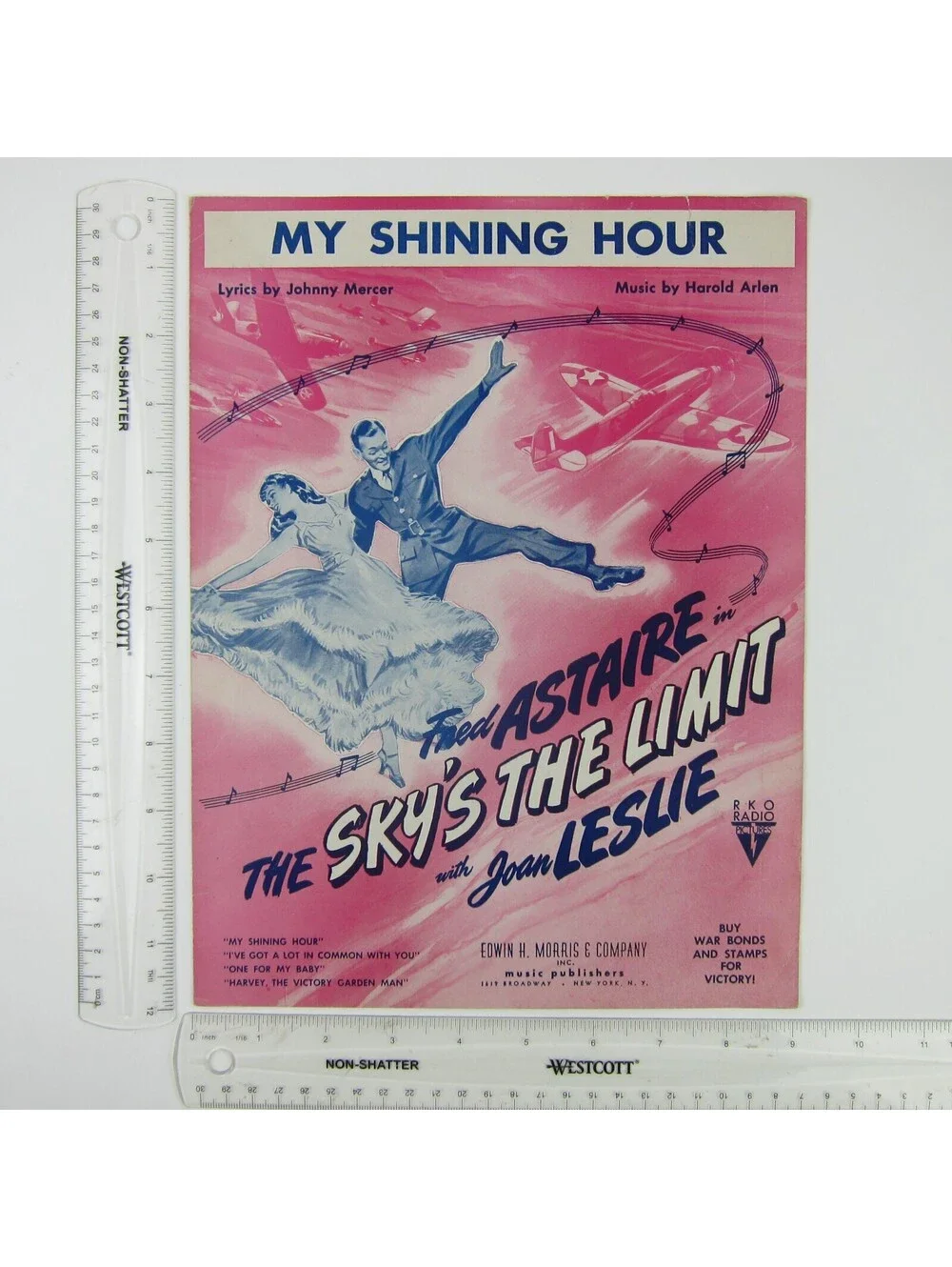 Sheet Music My Shining Hour The Sky's The Limit Fred Astaire Joan Leslie 1943